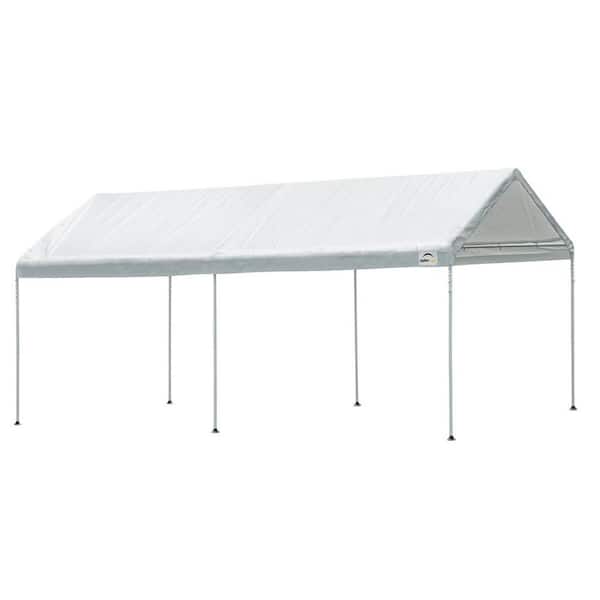 MaxAP 10 ft. x 20 ft. White 6-Leg Heavy-Duty Steel Gazebo Canopy