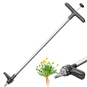 38.5 in. Weed Puller, 5 Claws Manual Stand Up Weeder Remover, Root and Dandelion Weed Removal Garden Weeding Tool