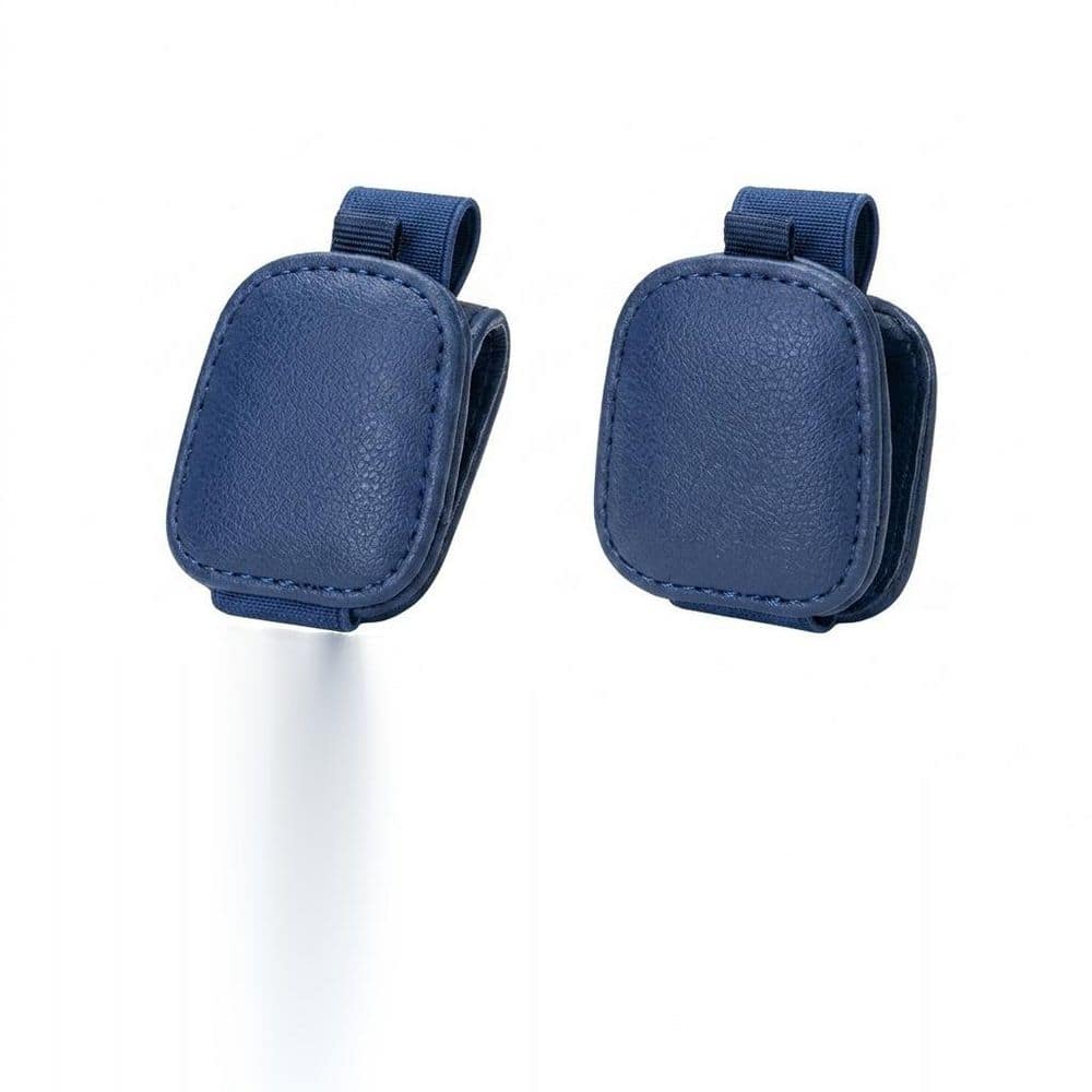 Magnetic Leather Car Sunglass Holder with Ticket Card Clip, Universal Visor Glasses Organizer, 2 Pack, Blue price history on PriceWatchPro