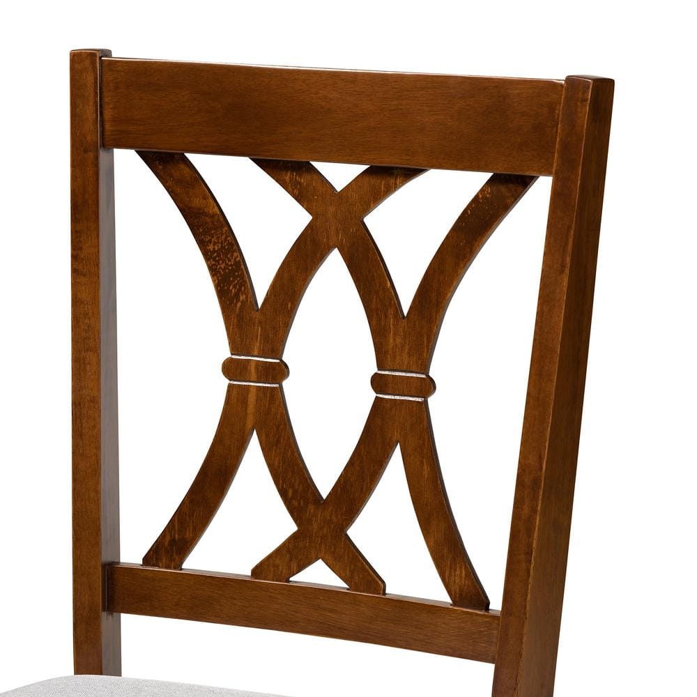 Augustine Sand Cane-Back Wood Side Chair