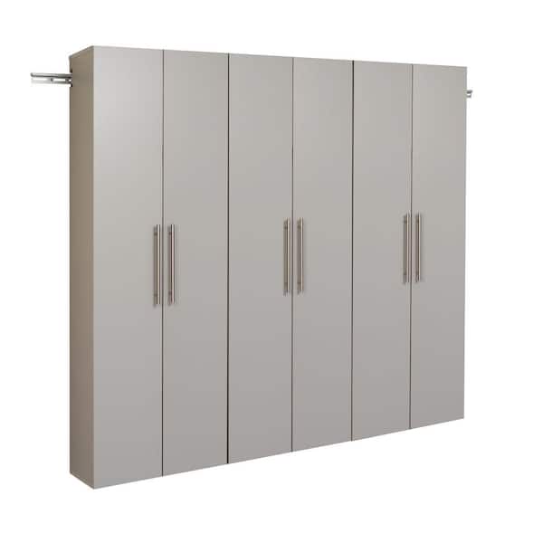 Prepac HangUps 3-Piece Composite Garage Storage System in Light Gray (72 in. W x 72 in. H x 12 in. D)