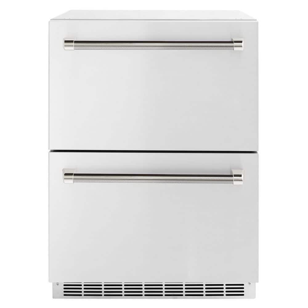 24 in. Autograph Touchstone 168 Can Outdoor Refrigerator Drawer with Stainless Steel Doors and Nickel Helix Handles price history on PriceWatchPro