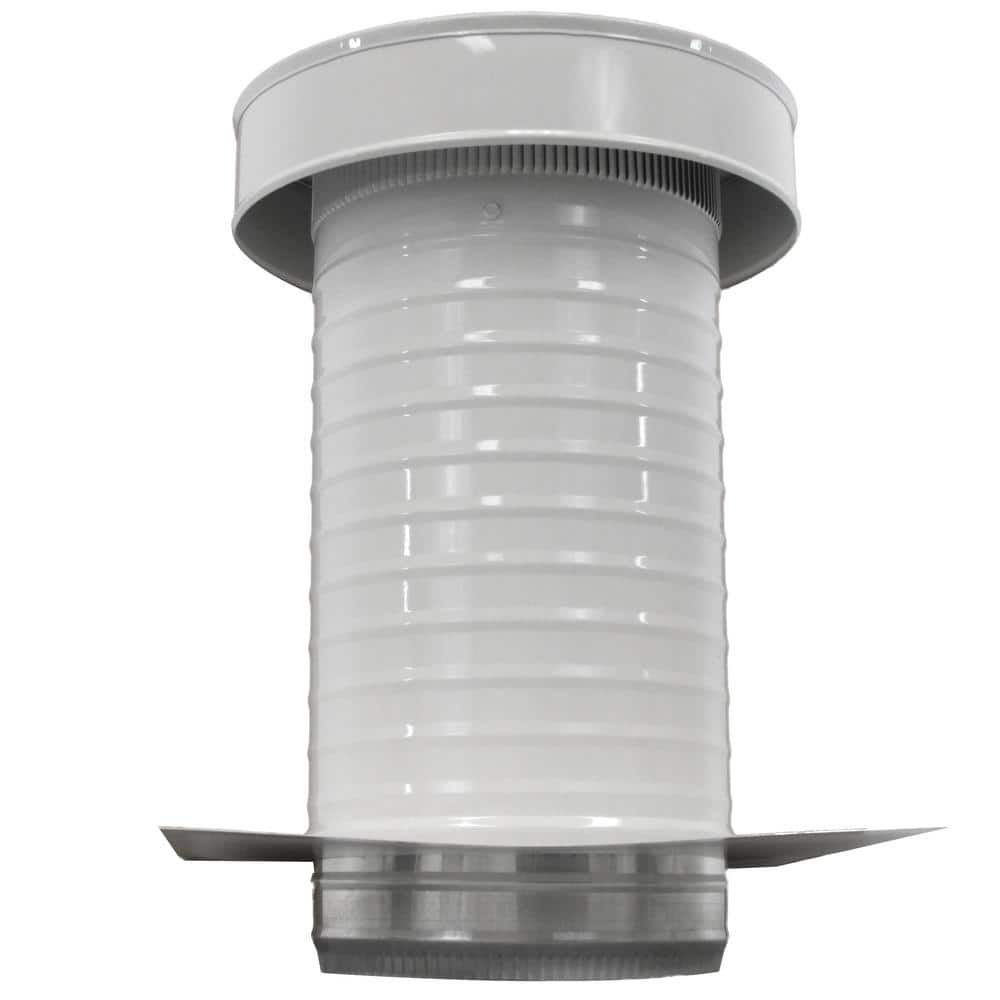 8 in. Dia. Aluminum Keepa Roof Jack in White