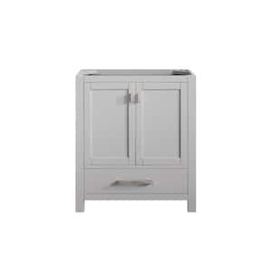 Modero 30 in. Bath Vanity Cabinet without Top in Chilled Gray