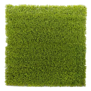 19 in. Green Artificial Lt Cedar 20 in. x 20 in. Foliage Panel 12-Pieces