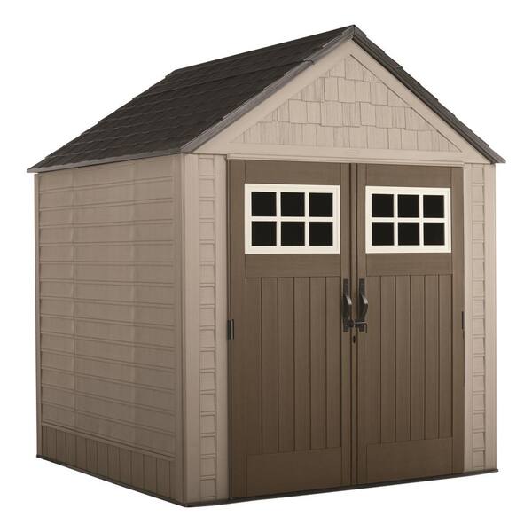 Rubbermaid Big Max 7 Ft X Storage Shed 2035892 Rubbermaid Big Max 7 Ft X, Large Storage Sheds Home Depot
