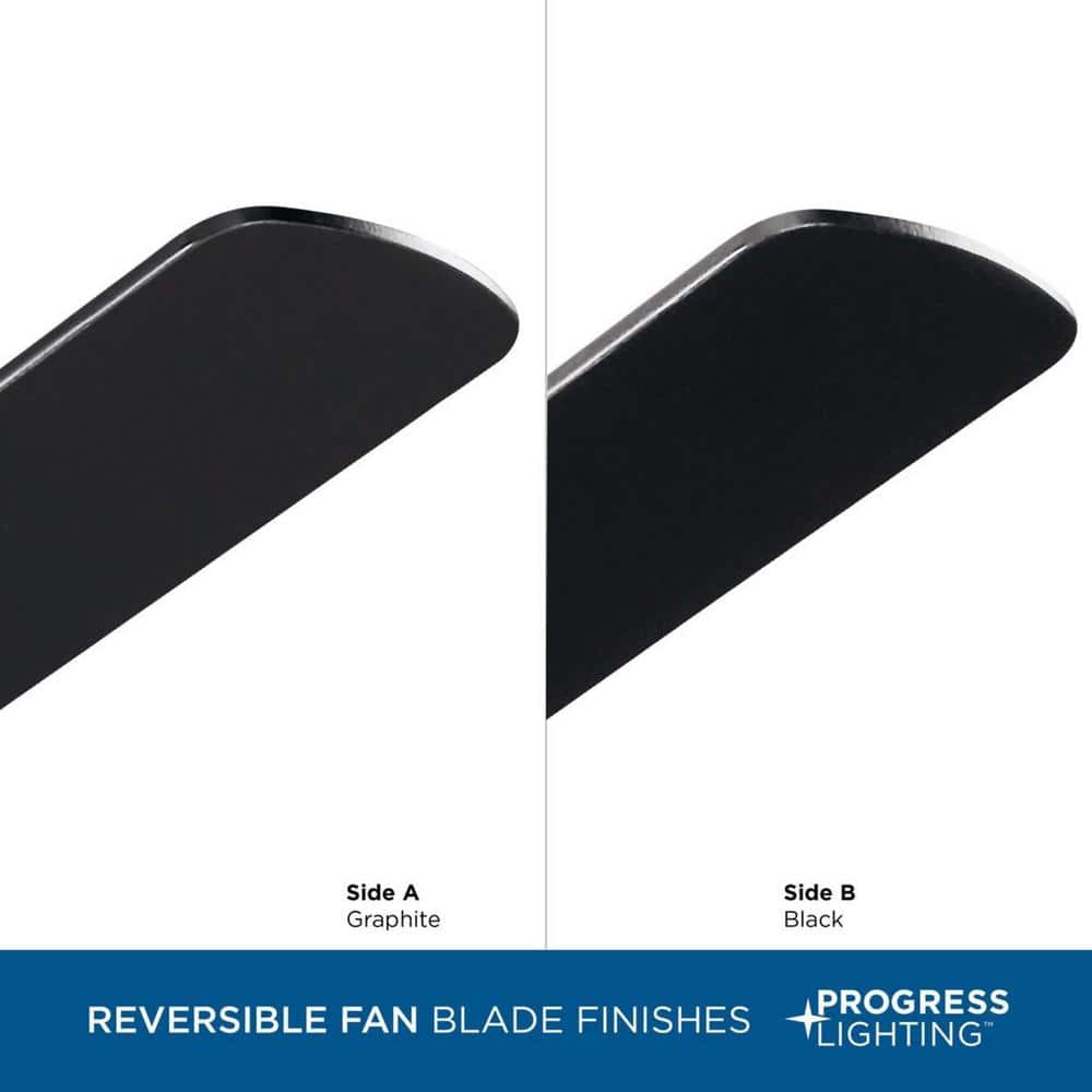 Graphite 52" 5-Blade Ceiling Fan with Reversible Blades