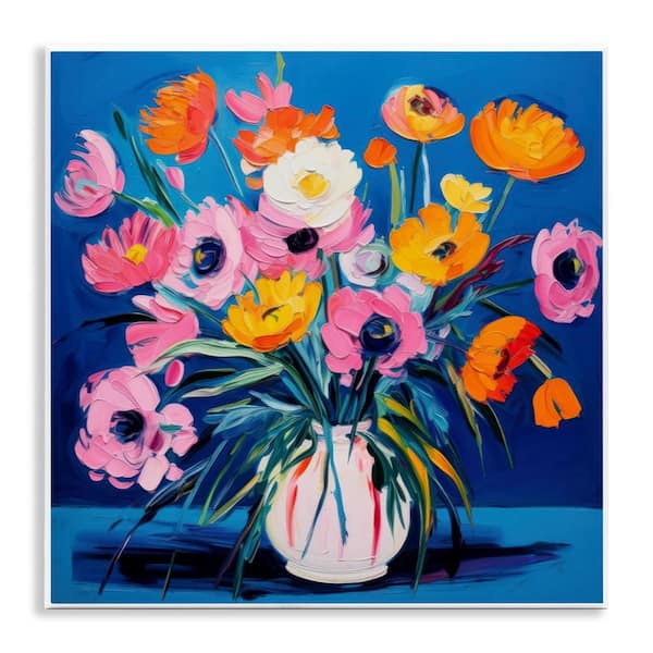 Stupell Industries Bright Poppies Bouquet by LSR Design Studio Unframed Nature Graphic Art Print 12 in. x 12 in.