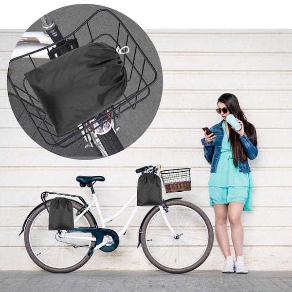 Outdoor beach fishing cart camping cart balloon wheel bicycle basket  bicycle accessories Panniers