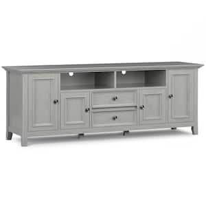 Amherst Fog Grey 72 in. Wide TV Media Stand Fits TVs up to 80 in.