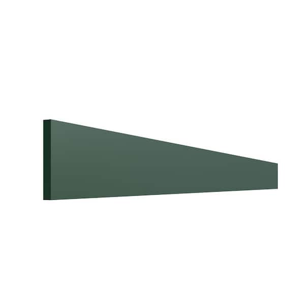 WeatherStrong Miami Emerald Green Matte 96 in. W x 0.625 in. D x 6 in. H Toe Kick