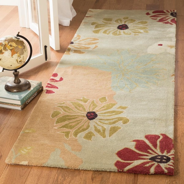 Metro Multi 3 ft. x 8 ft. Floral Runner Rug