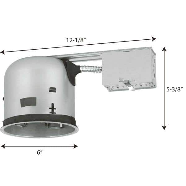 5 in. Steel Shallow IC Rated Air-Tight LED Recessed Housing Can for New Construction Ceiling