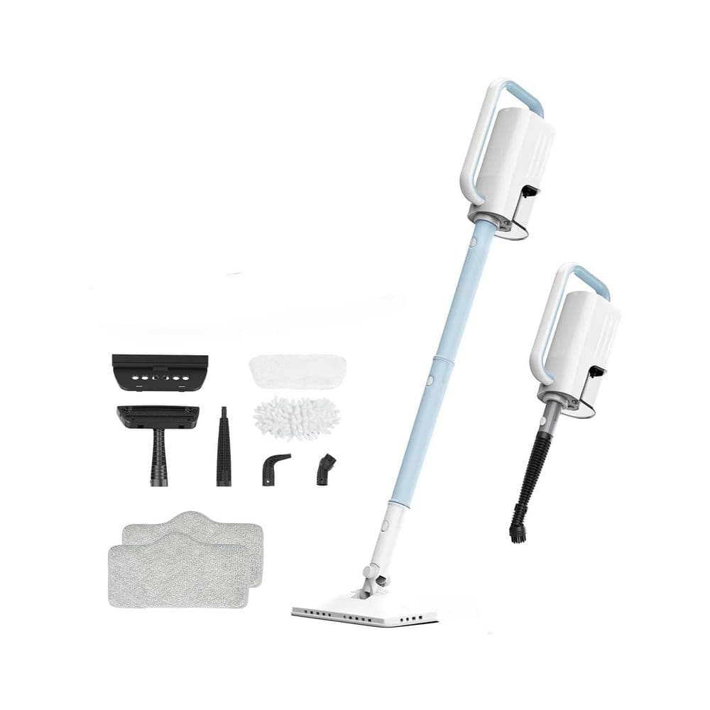 1200W Corded Steam Mop Cleaner w 2 Modes, 400ML Tank, 2 Microfiber Pads, 23FT Cable for Floor Laminate Surfaces, Blue price history on PriceWatchPro