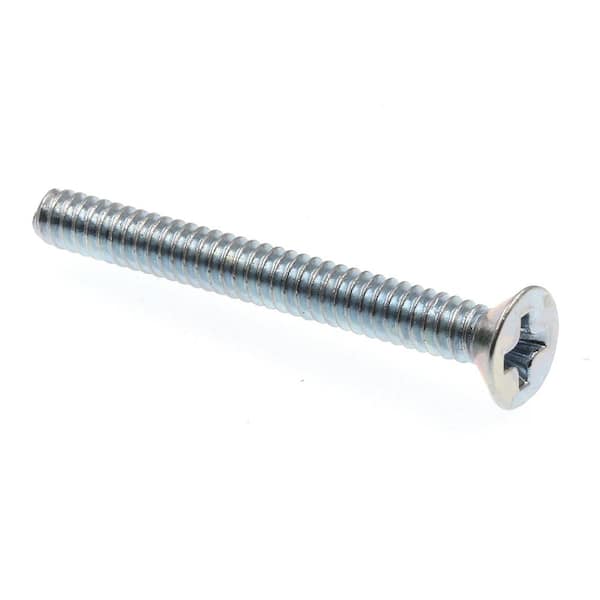 Prime-Line #6-32 x 1-1/4 in. Zinc Plated Steel Phillips Drive Flat Head Machine Screws (100-Pack)