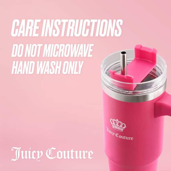 JUICY COUTURE Juicy Travel Style 31.5 oz. Hot Pink Stainless Steel