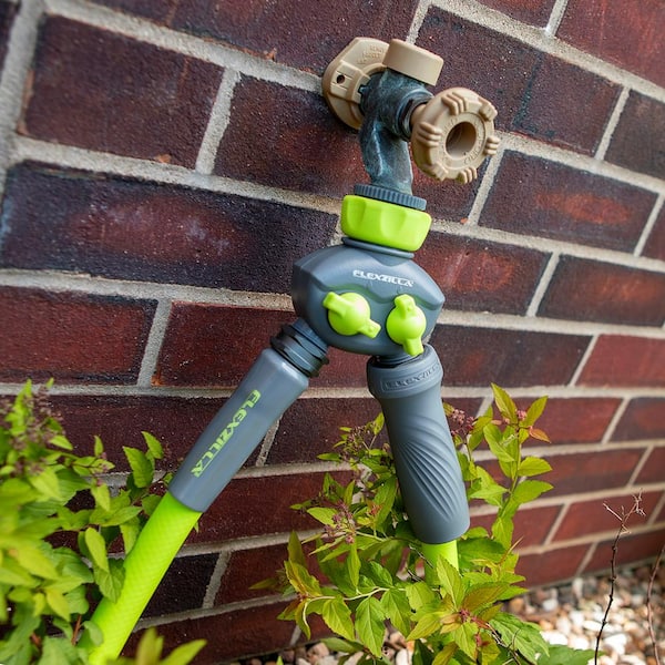 ★Hibi様★ 4X4Engineering リーフ、シャックルセット Flexzilla 2-Way Hose Splitter, ZillaGreen/Gray HFZGA60 - The Home