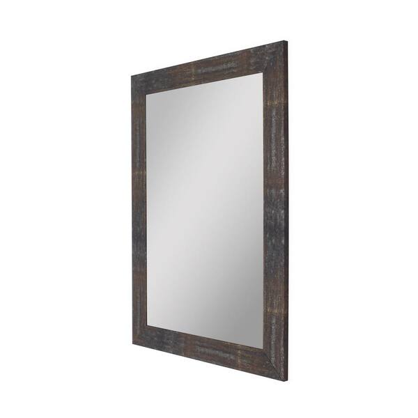 Hitchcock Butterfield Iron Age 12.75 in. x 29.75 in. Rustic Rectangle Framed Copper Decorative Mirror