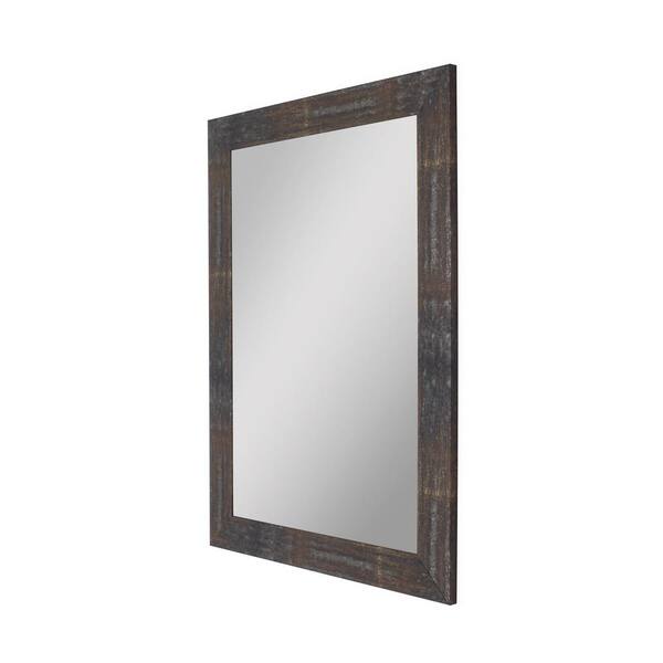 Hitch Erfield Iron Age 15 75 In X 39 Rectangle Framed Copper Vanity Wall Mirror 814326 The Home Depot - Copper Wall Mirror Rectangle