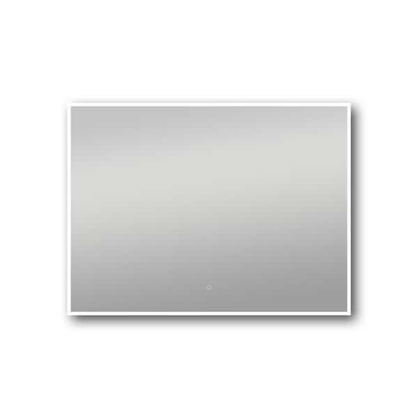 Dreamwerks 48 in. W x 36 in. H Rectangular Frameless LED Wall Mount Bathroom Vanity Mirror with Integrated Touch Switch