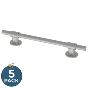 Bar Adjusta-Pull Adjustable 1-3/8 to 5-6/15 (35-160 mm) Classic Matte Satin Nickel Cabinet Drawer Pulls (5-Pack)