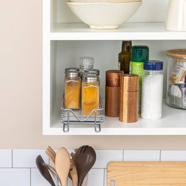 3 Tier Spice Step Shelf- Kitchen Cabinet, Countertop and Pantry Spices and  Seasoning Organizer by Lavish Home (Great for Household Organization)