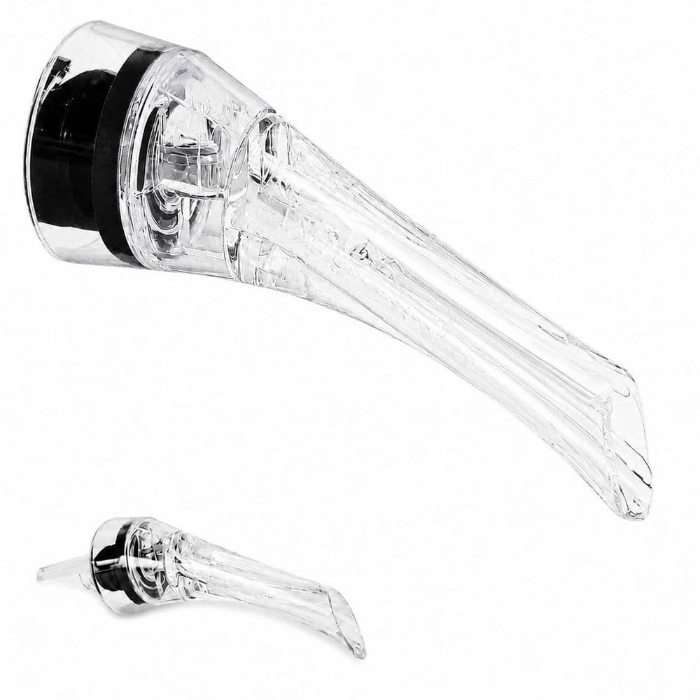 Transparent Wine Aerator Pourer Spout with Long No-Drip Spout, AS and Silicone, for Red Wine Decanter price history on PriceWatchPro