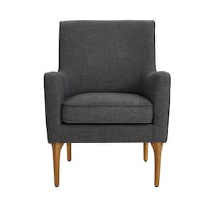 Greenlee Charcoal Gray Upholstered Accent Chair