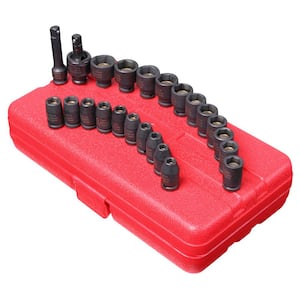 Impact Socket Set 1/4 in. Drive Master Magnetic(23-Piece)