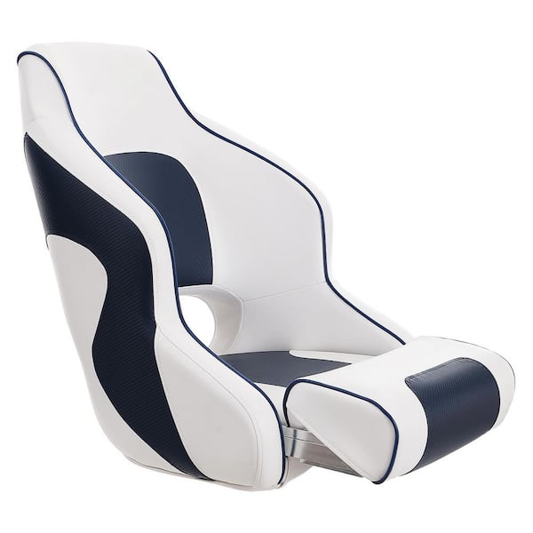 SKYSHALO Captain Bucket Seat Boat Seat Flip Up Boat Seat with Thickened Sponge Padding for Fishing Boat, Sightseeing Boat