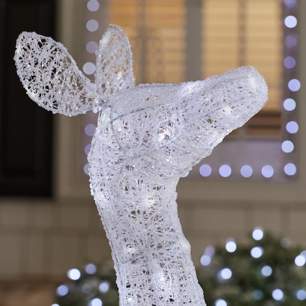 Home Accents Holiday 3.5 ft. Icicle Shimmer Twinkling LED Doe