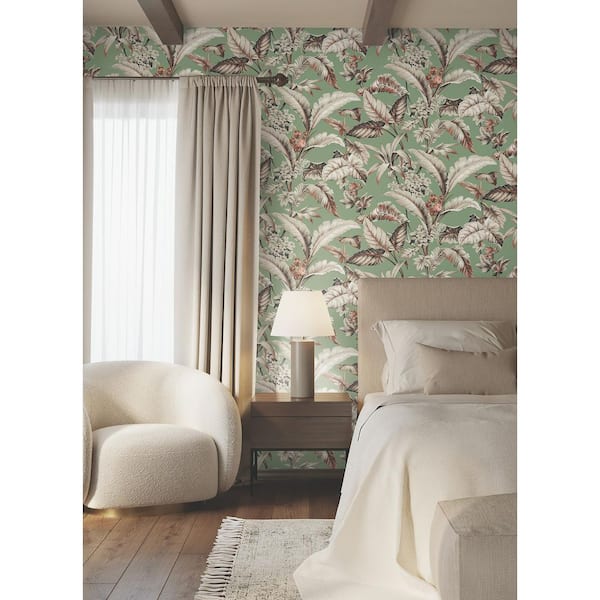 Mystic Isle Green Wallpaper