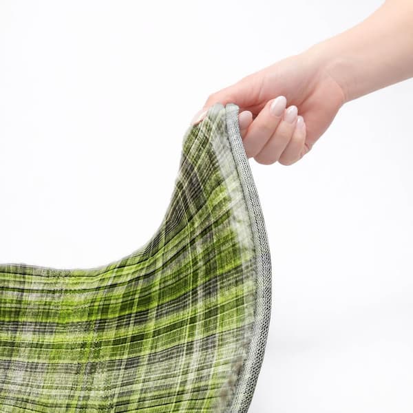 Dream Shag Premium Machine Washable Abstract ADS541 Green 8 ft. x 10 ft. Area Rug