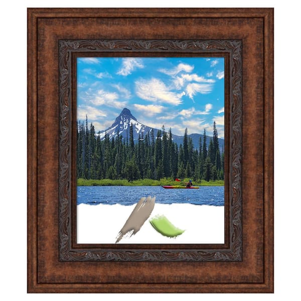 Amanti Art 24 in. x 36 in. Dappled Light Bronze Wood Picture Frame Opening Size