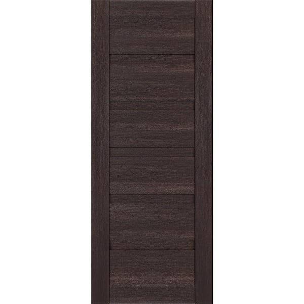 Belldinni Louver 24 in. x 83.25 in. No Bore Solid Core Veralinga Oak Wood Composite Interior Door Slab