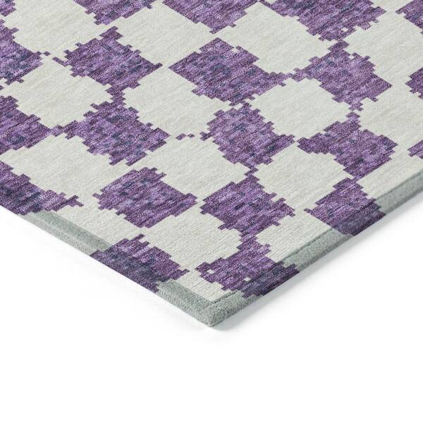 Chantille Machine Washable Indoor/Outdoor Abstract ACN1958 Purple 2 ft. 3 in. x 7 ft. 6 in. Runner Rug