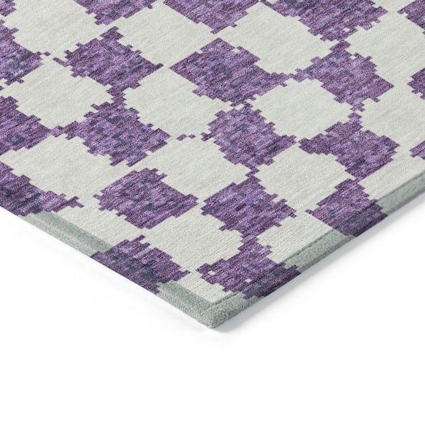 Chantille Machine Washable Indoor/Outdoor Abstract ACN1958 Purple 3 ft. x 4 ft. Area Rug