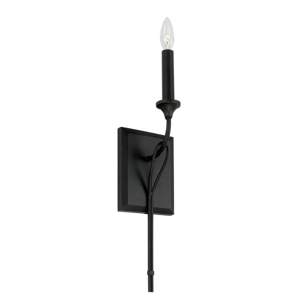 Bentley 5 in. 1-Light Black Iron Sconce price history on PriceWatchPro