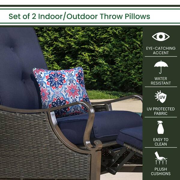 Hanover Medallion Multi Colored Indoor, How To Clean Outdoor Throw Pillows