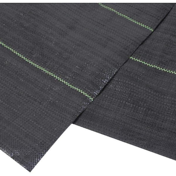Agfabric - 6 ft. x 50 ft. Heavy-Duty Polypropylene Driveway Gardening Mat Weed Barrier Flower Vegetable