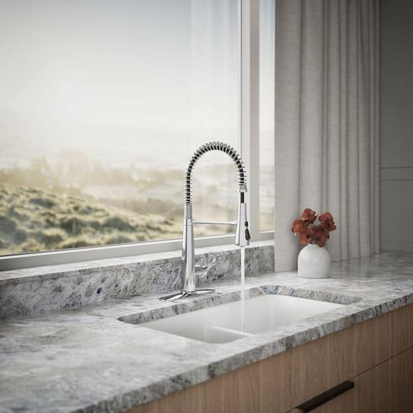 KOHLER Simplice Single-Handle Pull-Down Sprayer Kitchen Faucet in