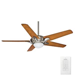 Bel Air 56 in. Indoor Brushed Nickel Ceiling Fan with Universal Wall Control