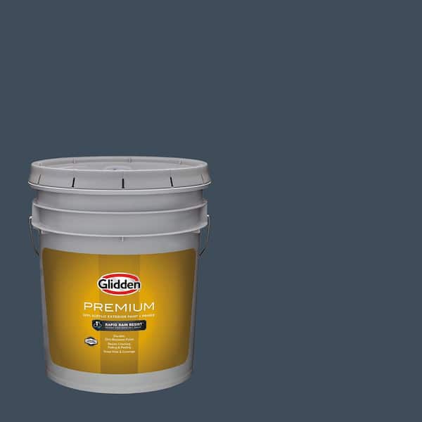 Glidden Premium 5-gal. Licorice PPG1009-7 Flat Exterior Latex