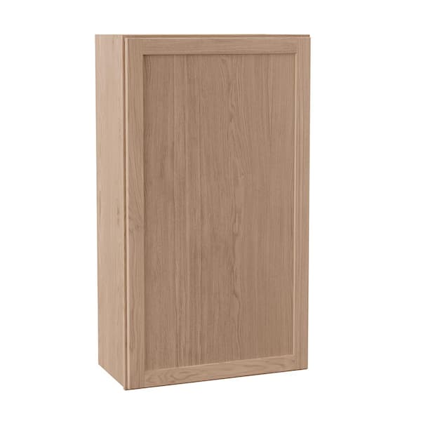 Sinclair 24 in. W x 12 in. D x 42 in. H Assembled Wall Cabinet in Shaker Light Oak
