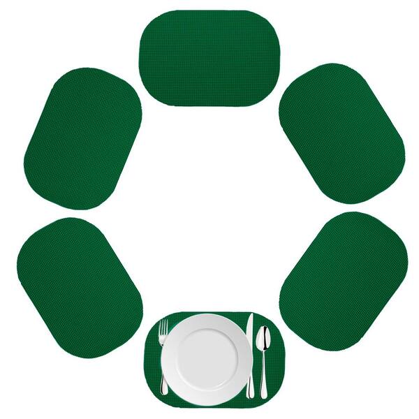 Fishnet Oval Placemat in Hunter Green (Set of 12) Fishnet Oval Placemat in Hunter Green (Set of 12)