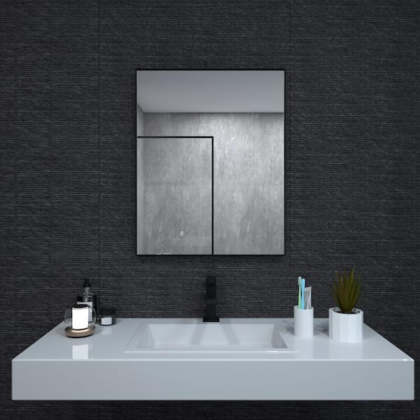 niveal Aura 24 in. W x 30 in. H Rectangular Framed Wall Bathroom