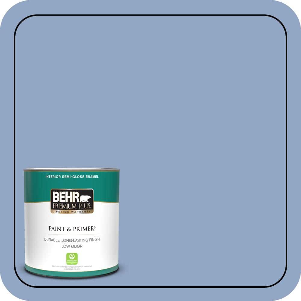 1 qt. #PPU15-13 Blue Hydrangea Semi-Gloss Enamel Low Odor Interior Paint & Primer price history on PriceWatchPro