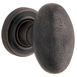 Estate Distressed Oil Rubbed Bronze Half-Dummy Egg Door Knob
