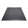 Ottomanson Easy clean, Waterproof Non-Slip 3x5 Indoor/Outdoor Rubber Doormat,  35 in. x 60 in., Black OTR6324-3X5 - The Home Depot
