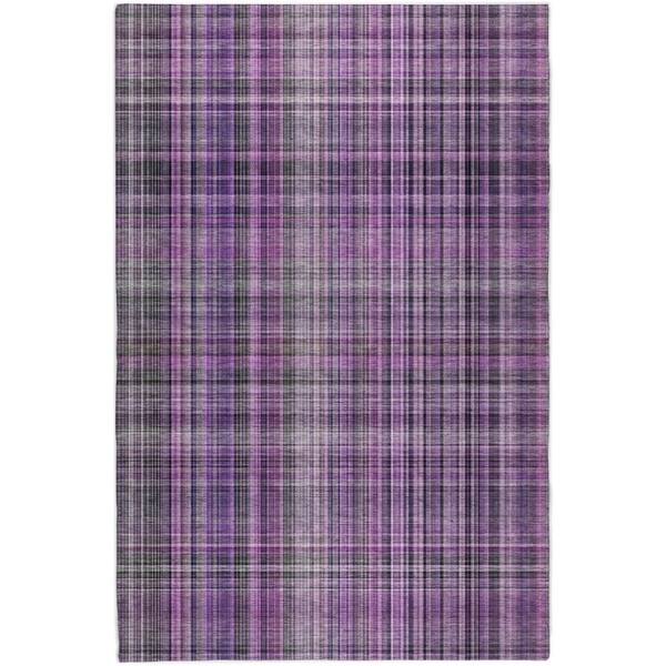 Dream Shag Premium Machine Washable Abstract ADS541 Purple 10 ft. x 14 ft. Area Rug